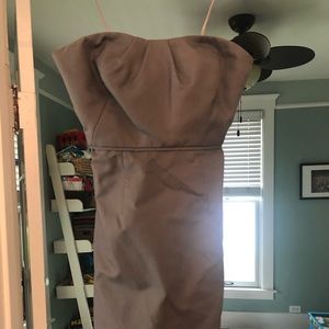 Jcrew gray bridesmaids dress OP